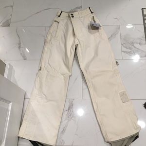 White Burton snowboard pants. Small